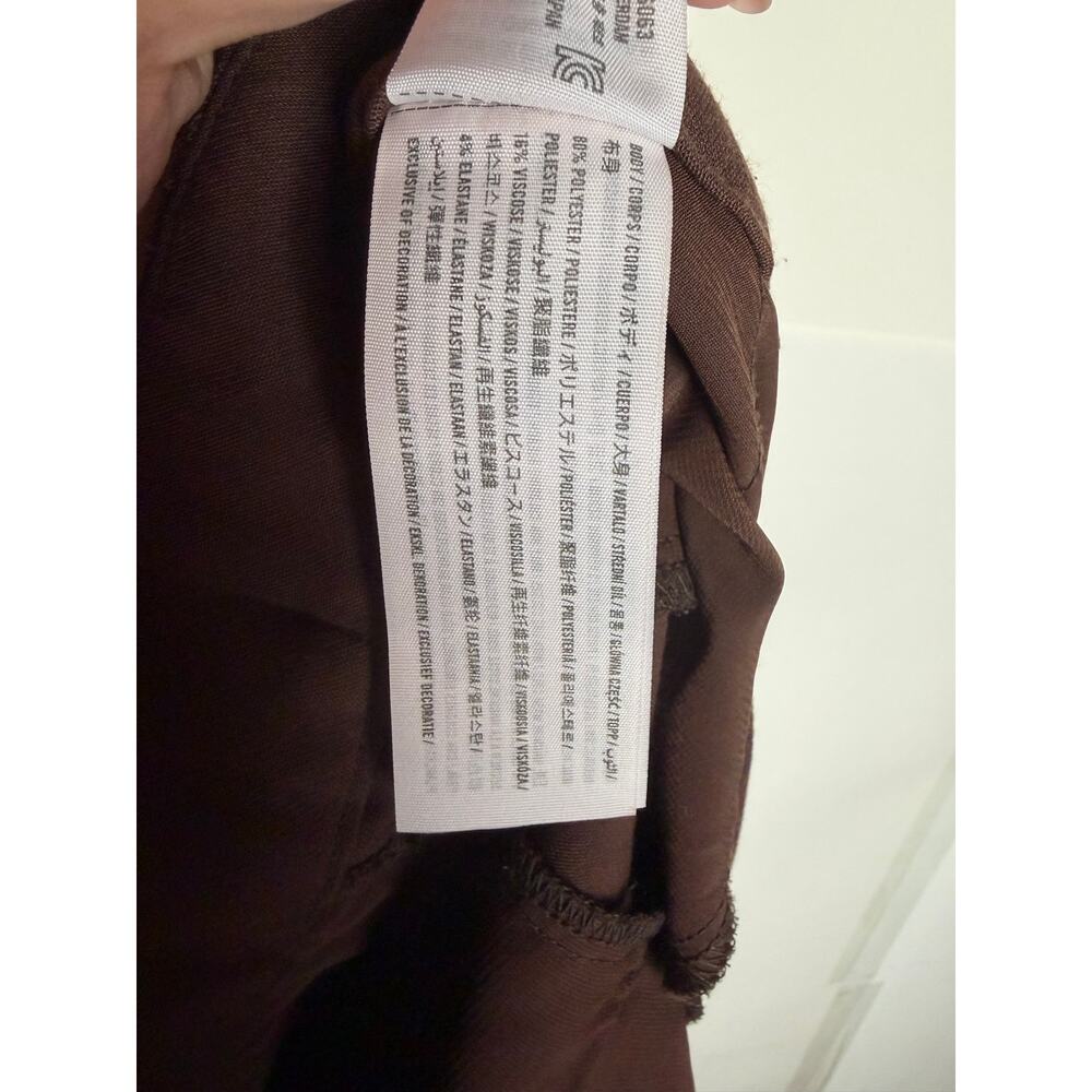 Abercrombie & Fitch Sloan Brown Pleated Trouser Pants Size 12 - Picture 6 of 6